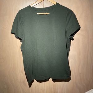 Forest green, crew neck, cotton madewell T